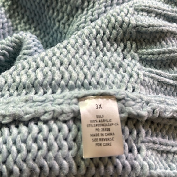 Arula Blue Daisy plus size 3X Cardigan NWT - Picture 8 of 9